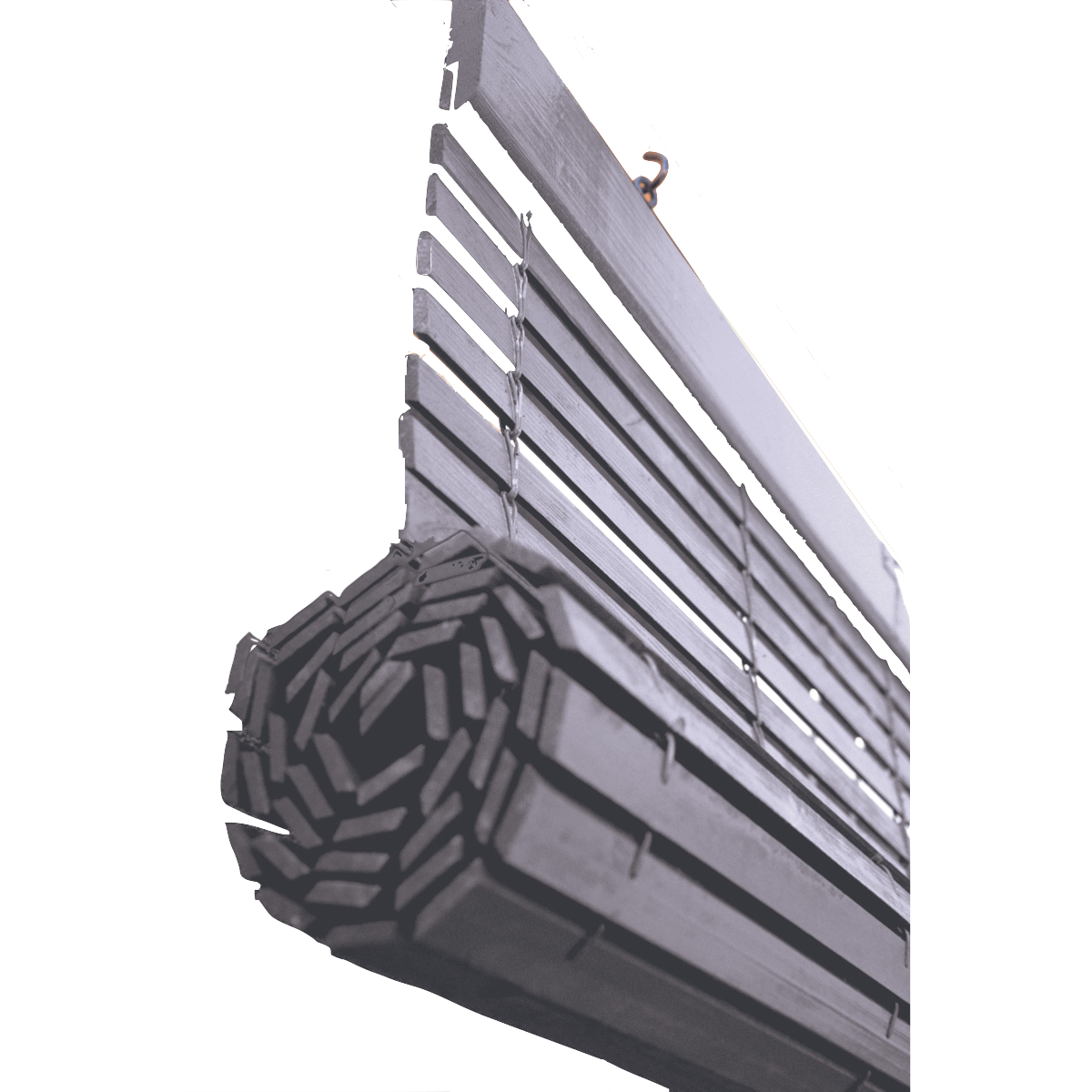 Avvolgibile in legno per pergola - Grigio