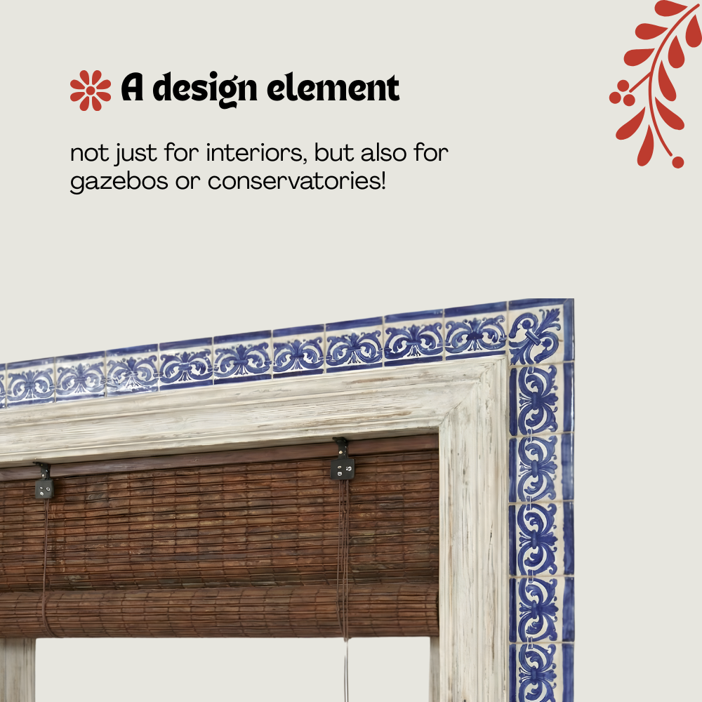 Avvolgibile oscurante in bambù - Marrone