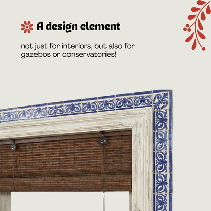 Avvolgibile oscurante in bambù - Marrone