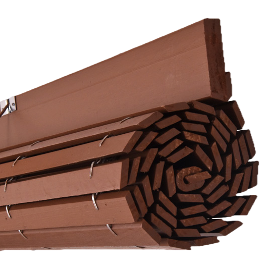 Avvolgibile in legno per pergola - Cioccolato al latte