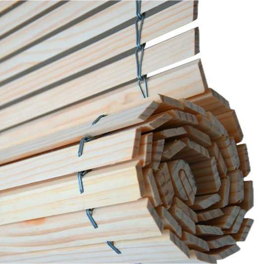 Avvolgibile in legno per pergola - Naturale