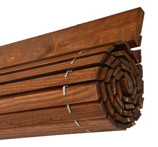 Avvolgibile in legno per pergola - Ciliegio