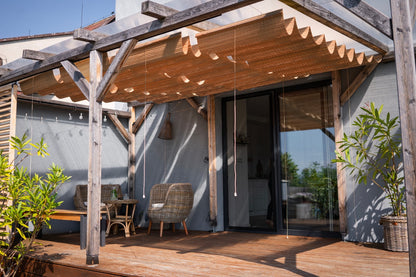 Tettoia in bambù per pergola - Marrone chiaro