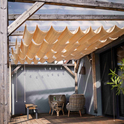 Tettoia in bambù per pergola - Naturale