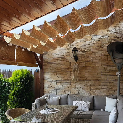 Tettoia in bambù per pergola - Naturale