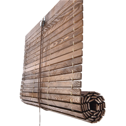 Avvolgibile in legno per pergola - Marrone
