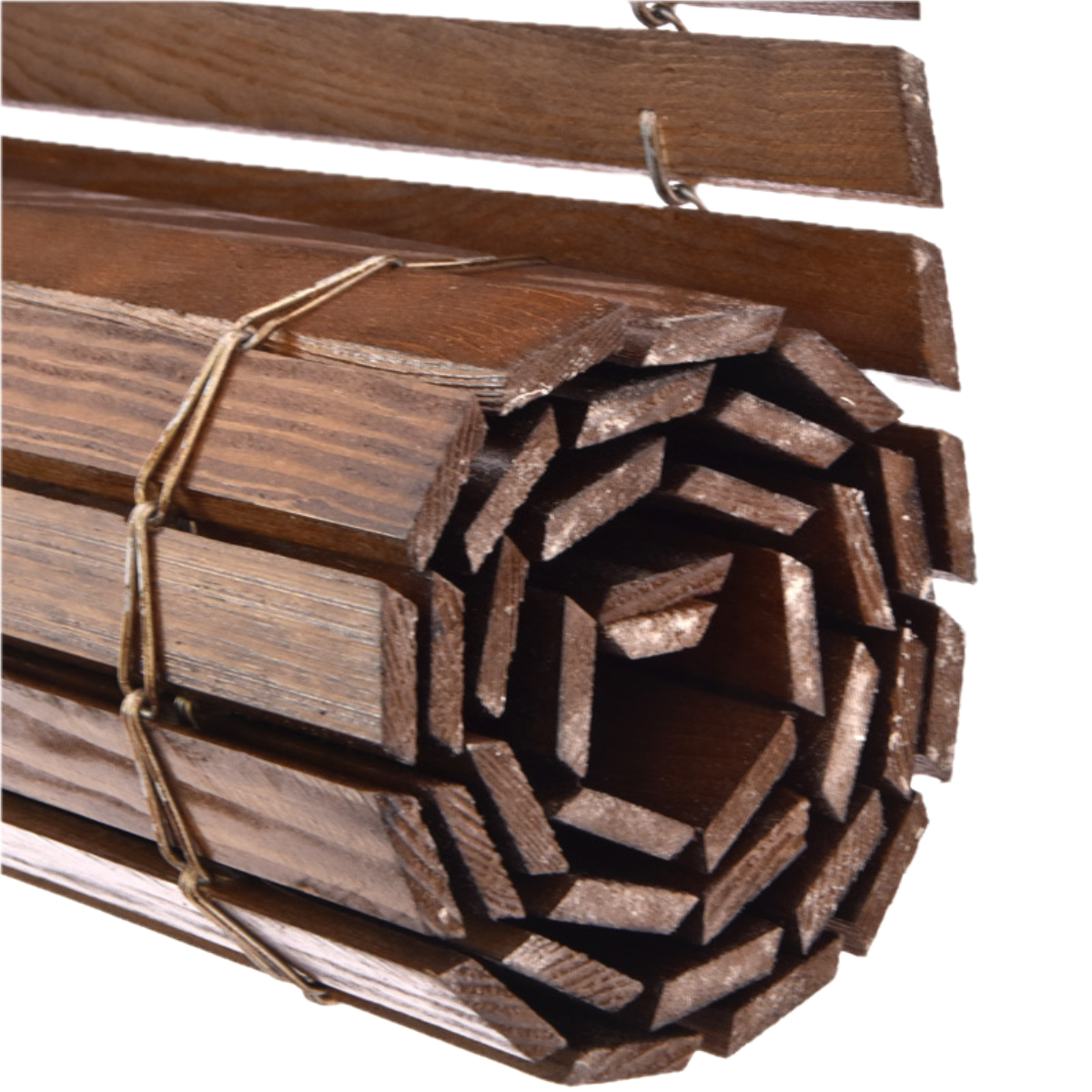Avvolgibile in legno per pergola - Marrone