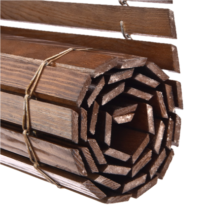 Avvolgibile in legno per pergola - Marrone