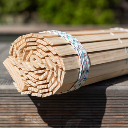 Avvolgibile in legno per pergola - Naturale