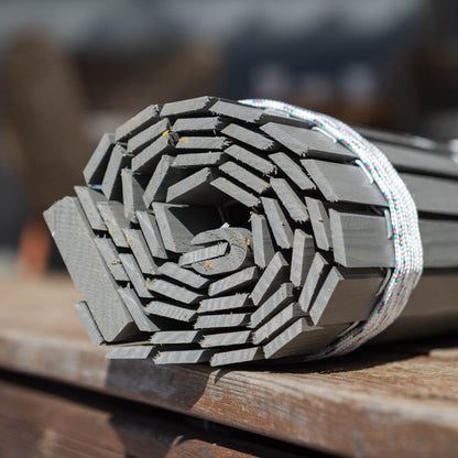 Avvolgibile in legno per pergola - Grigio