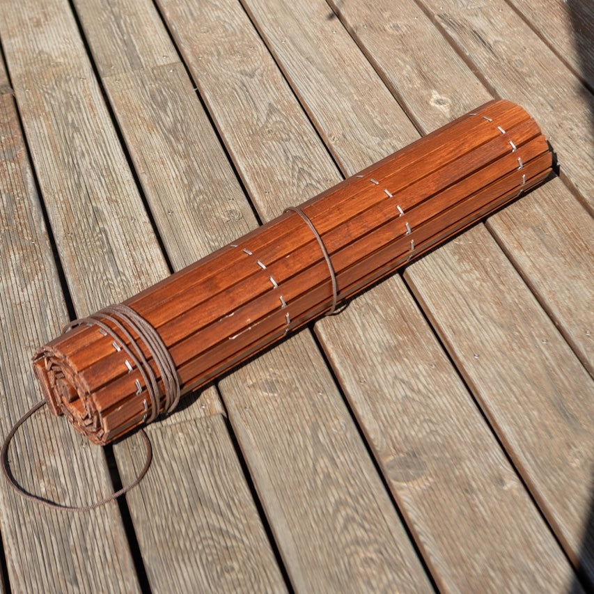 Avvolgibile in legno per pergola - Ciliegio