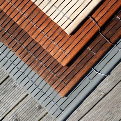 Avvolgibile in legno per pergola - Naturale