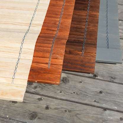 Avvolgibile in legno per pergola - Naturale