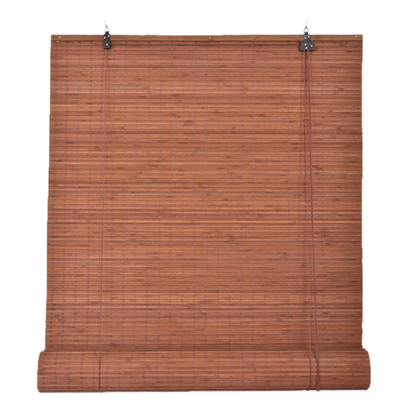 Avvolgibile oscurante in bambù - Marrone