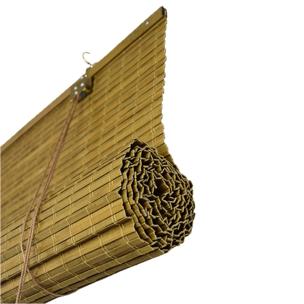 Avvolgibile oscurante in bambù - Marrone chiaro (Noce)