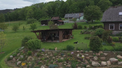 Avvolgibile in legno per pergola - Marrone